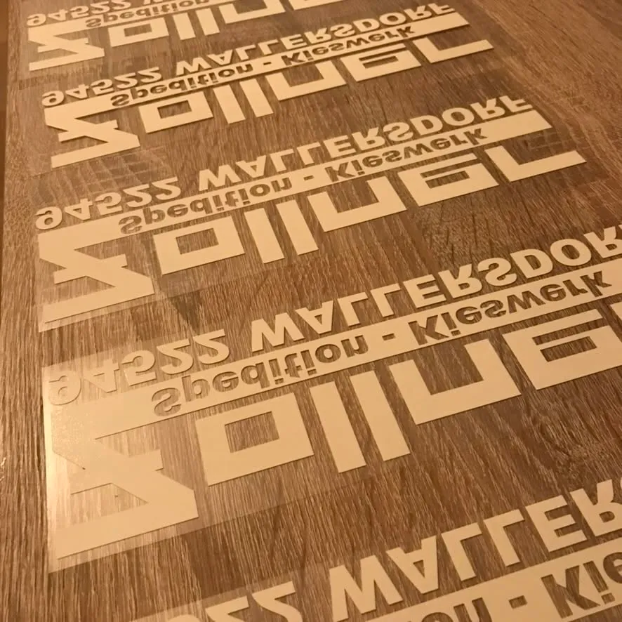 Aufkleber-Serie für Spedition und Kieswerk