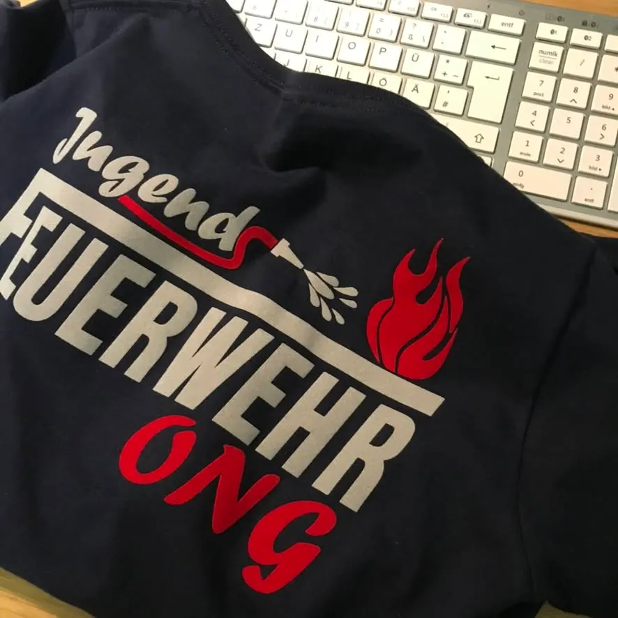 Bedrucktes Shirt der Jugendfeuerwehr